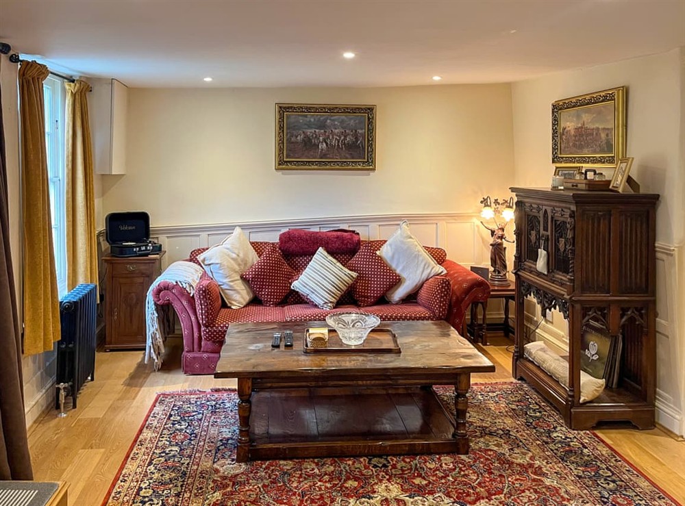Living area at Manor Cottage in Cavendish, near Sudbury, Suffolk