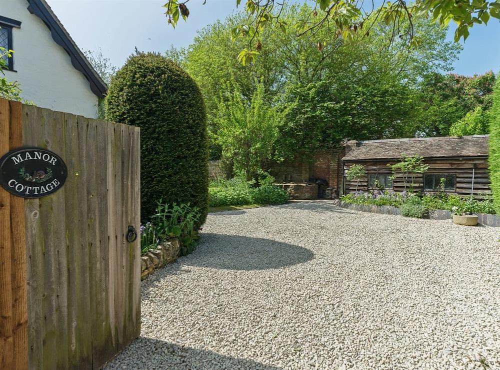 Private parking for 2 cars at Manor Cottage in Eckington, near Pershore, Worcestershire