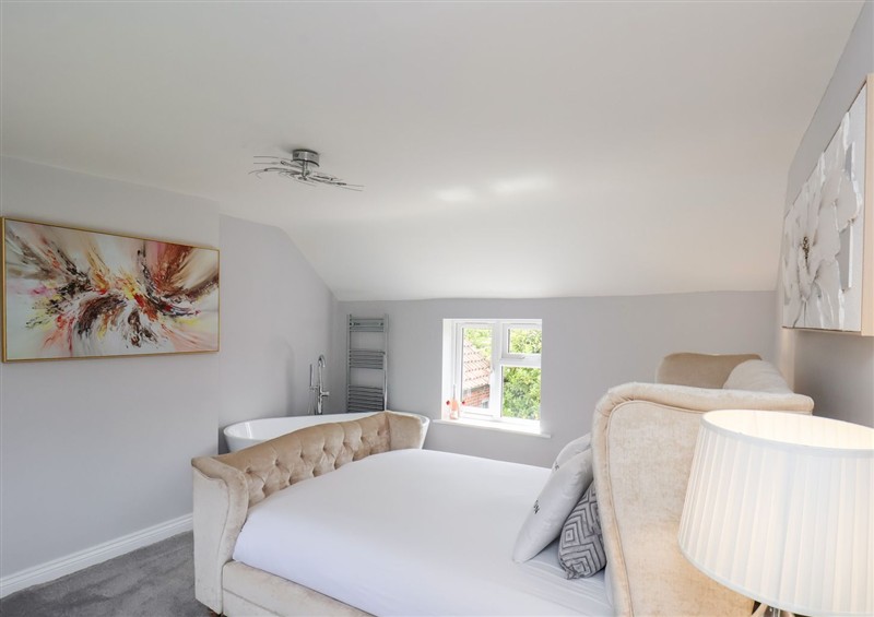 One of the bedrooms at Manor Cottage, Harpham near Nafferton