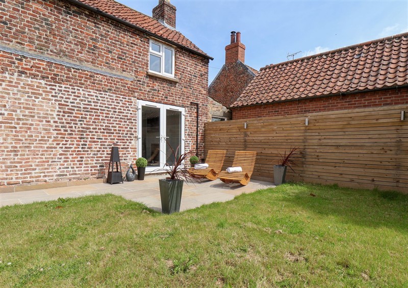 Outside Manor Cottage at Manor Cottage, Harpham near Nafferton