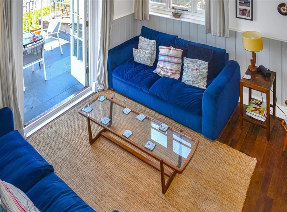 Living area at Manor Cottage in Ilfracombe, Devon