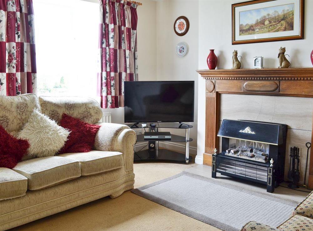 Comfortable living room at Manor Cottage in Old Byland, near Helmsley, North Yorkshire