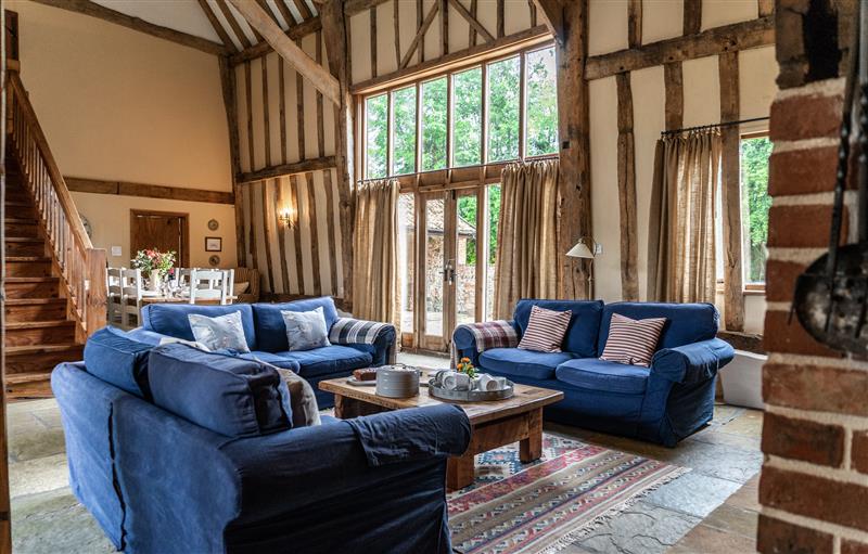 The living room at Manor Farm Barn, Thorndon