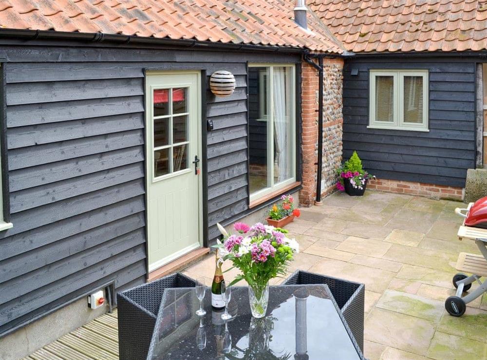 Attractive holiday home with private enclosed courtyard at Owls Roost, 