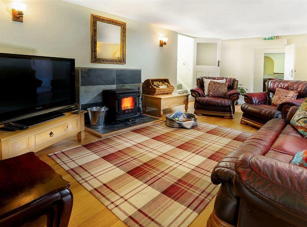 Welcoming second living room at Manor Farm in Daccombe, near Torquay, Devon