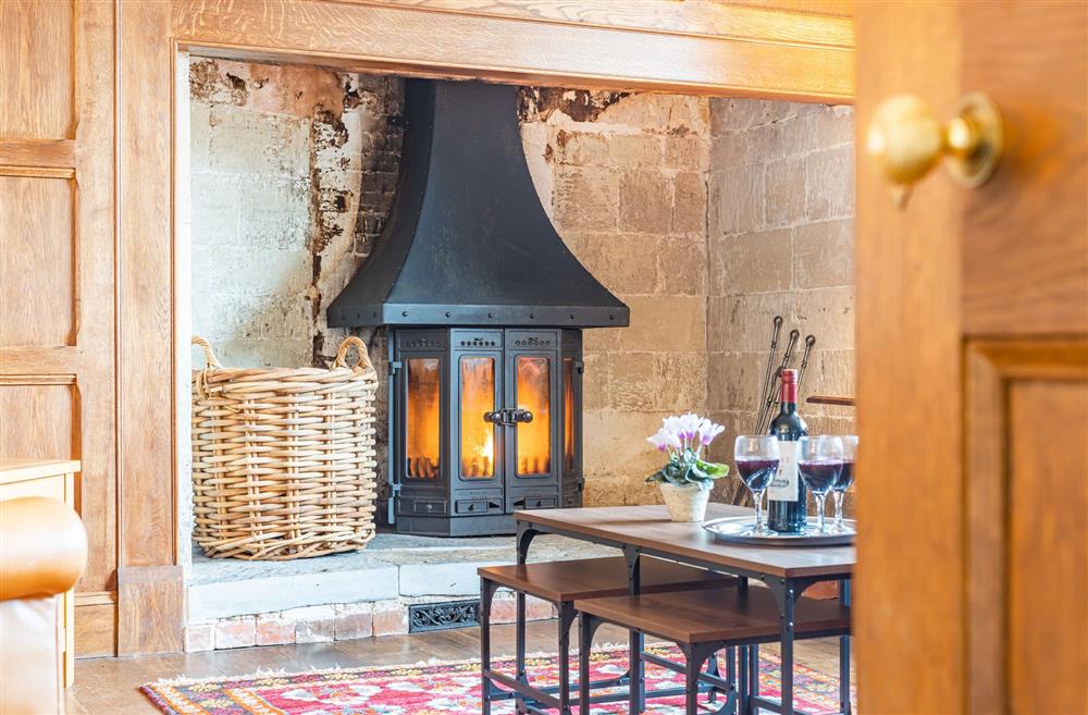 Enjoy relaxing in front of the wood burning stove