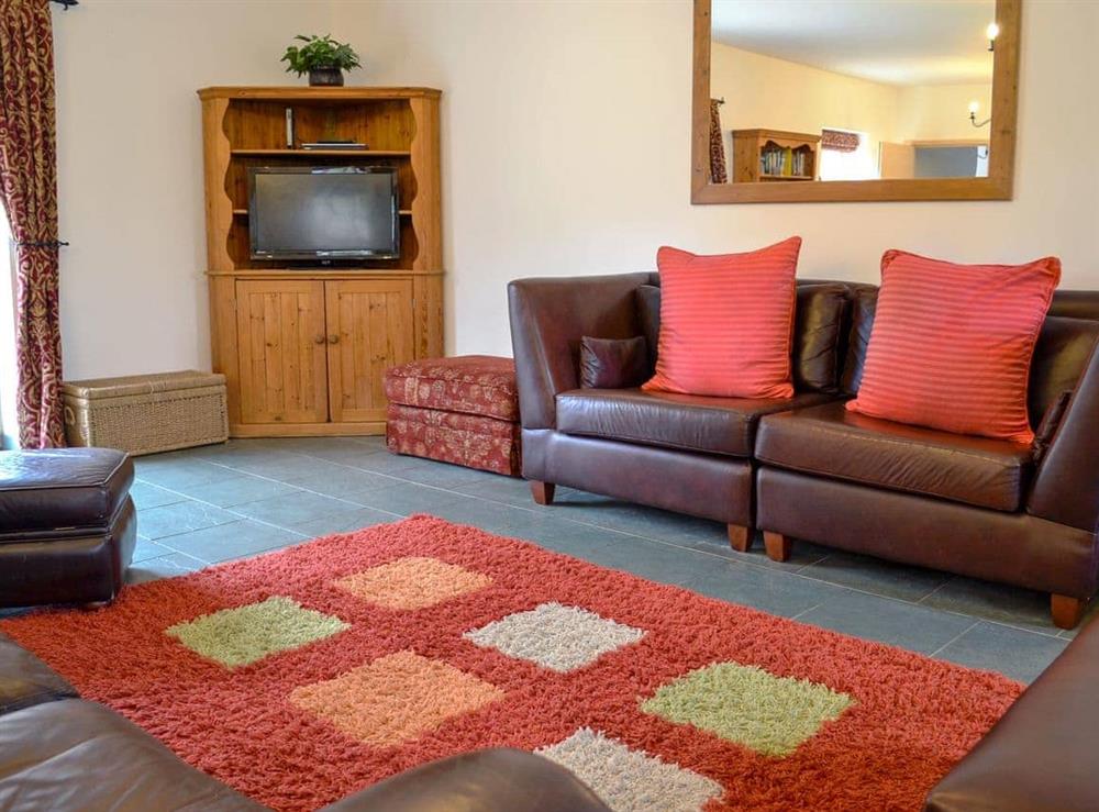 Comfortable living area at Manor Farm Retreat in Hainford, near Norwich, Norfolk
