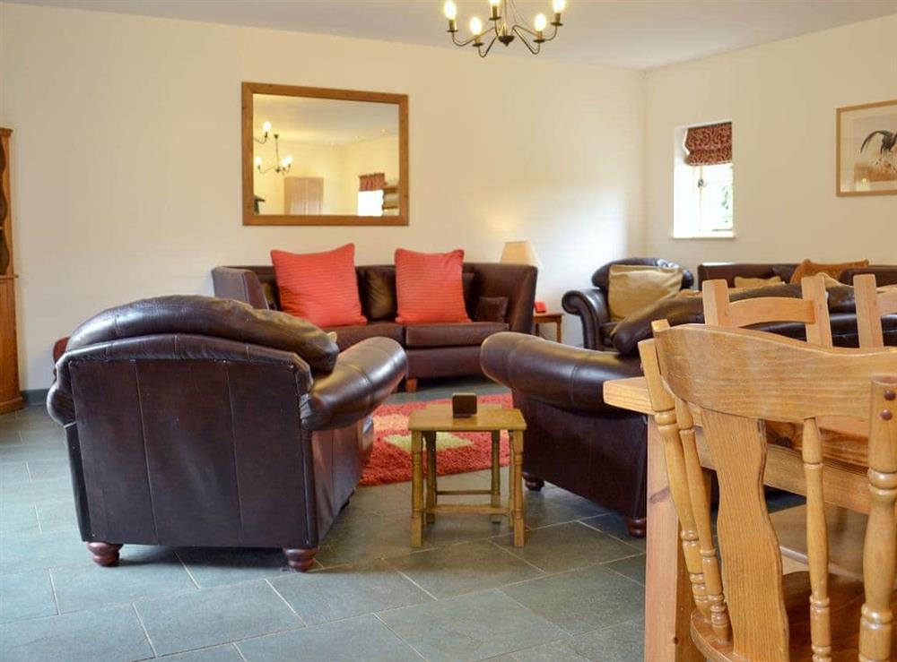 Spacious open plan living space at Manor Farm Retreat in Hainford, near Norwich, Norfolk