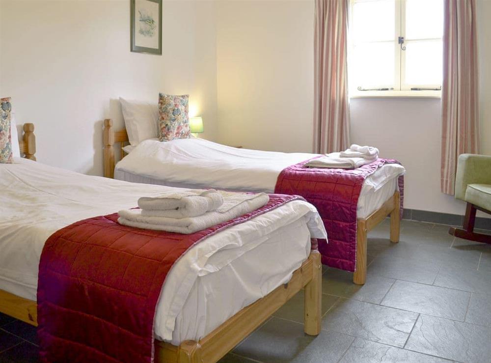 Twin bedroom at Manor Farm Retreat in Hainford, near Norwich, Norfolk