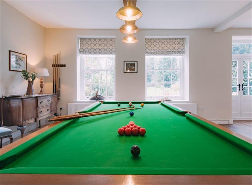 Games room at Manor Farmhouse in Deal, England