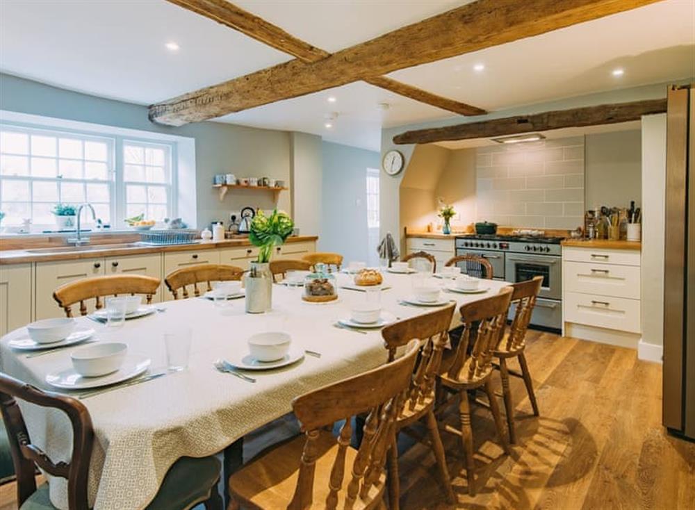 Kitchen/diner at Manor Farmhouse in Deal, England
