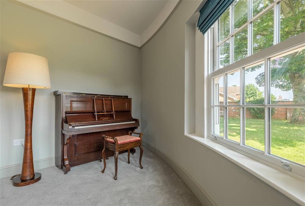 Ground floor: Budding pianists will enjoy the piano at Manor House, Beeford
