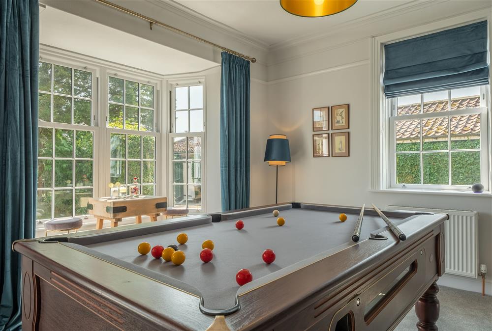 Ground floor: Games room featuring a snooker table at Manor House, Beeford