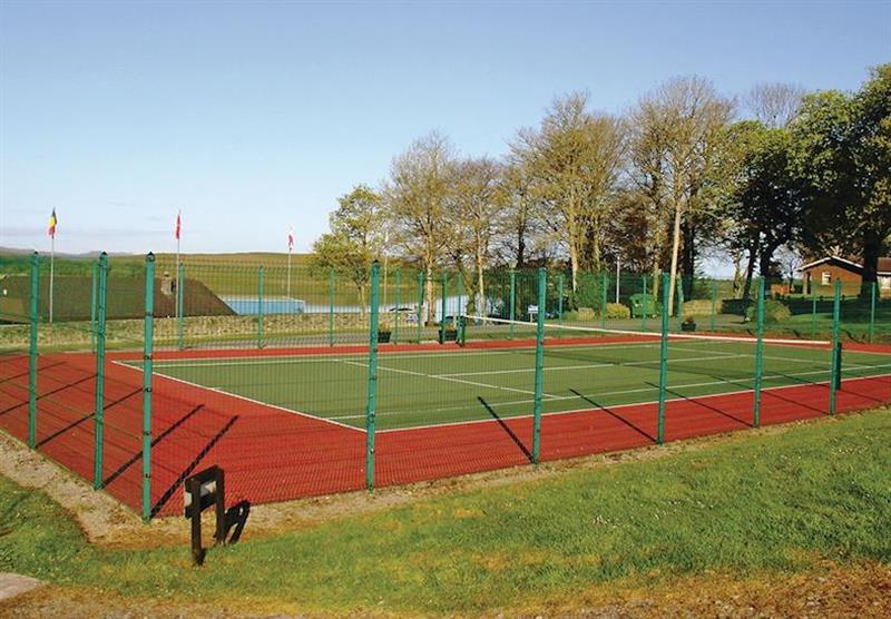 Tennis courts at Manor House Cottages in Lough Erne, Killadeas