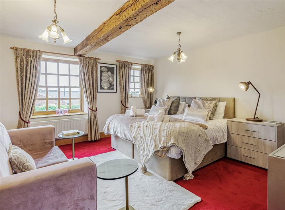 Double bedroom at Manor House Farm in Much Hoole, Preston, Lancashire