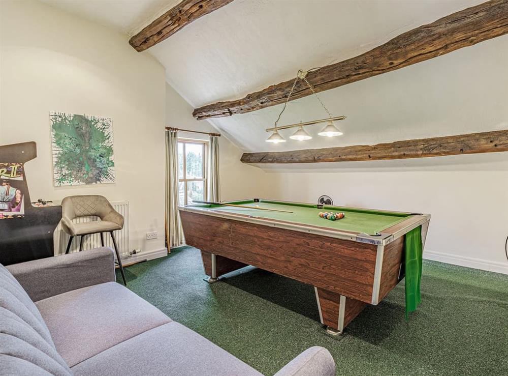 Games room at Manor House Farm in Much Hoole, Preston, Lancashire