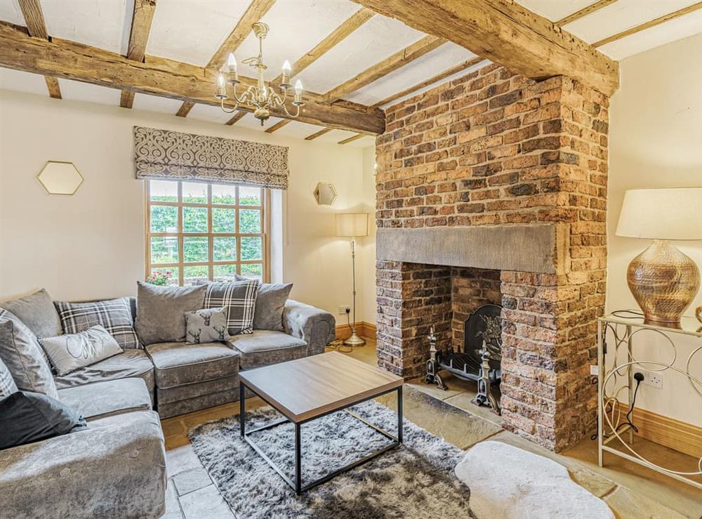 Living room at Manor House Farm in Much Hoole, Preston, Lancashire