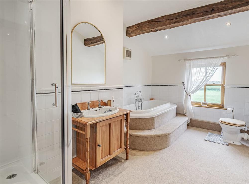 Shower room at Manor House Farm in Much Hoole, Preston, Lancashire