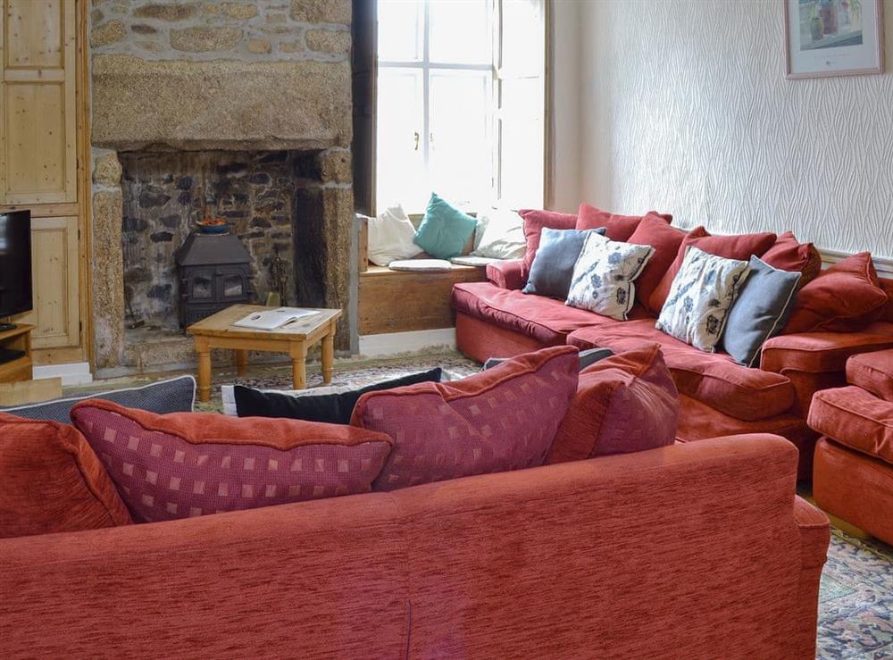 Comfortable living room at Manor House in Hayle, Cornwall