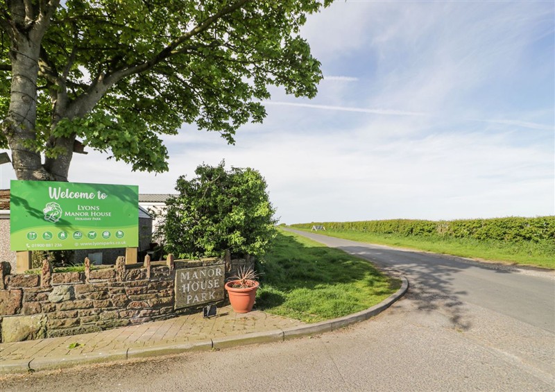 This is the garden at Manor House Platinum 3 Bedroom (16E), Maryport near Aspatria