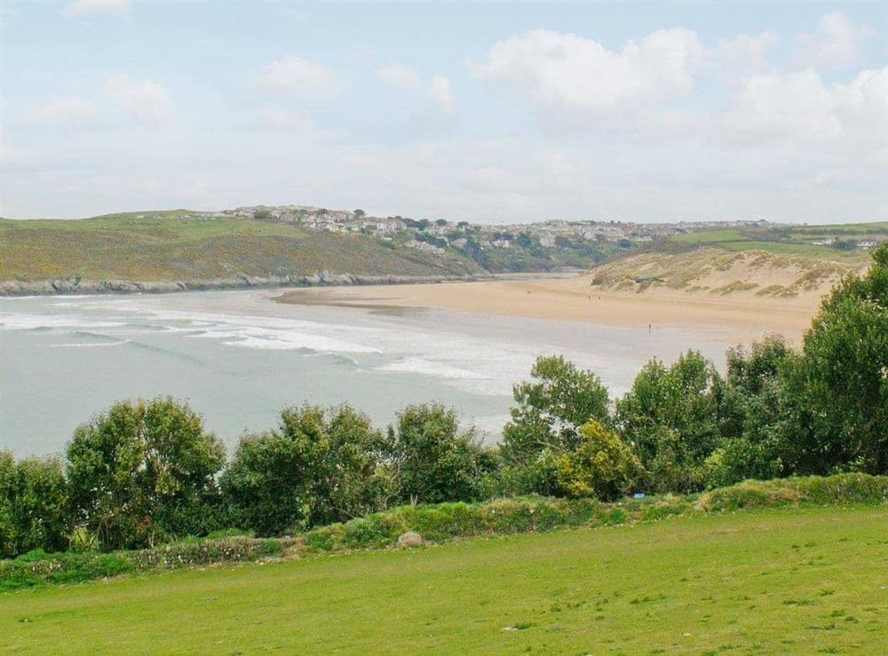 Beach at Manor House in West Pentire, Cornwall., Great Britain
