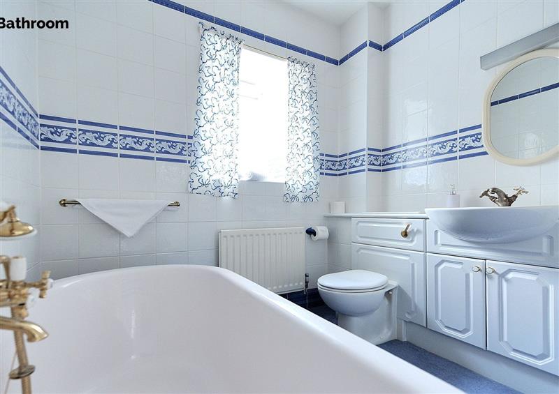 This is the bathroom at Manor Lodge, Burton Bradstock