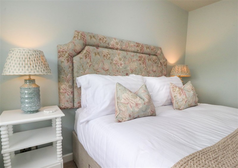 One of the bedrooms at Manor Lodge, Clitheroe