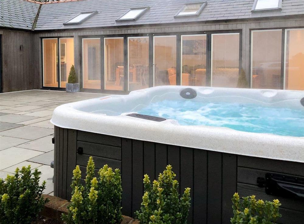 Hot tub at Manor Lodge Stables in Wiston, near Haverfordwest, Dyfed