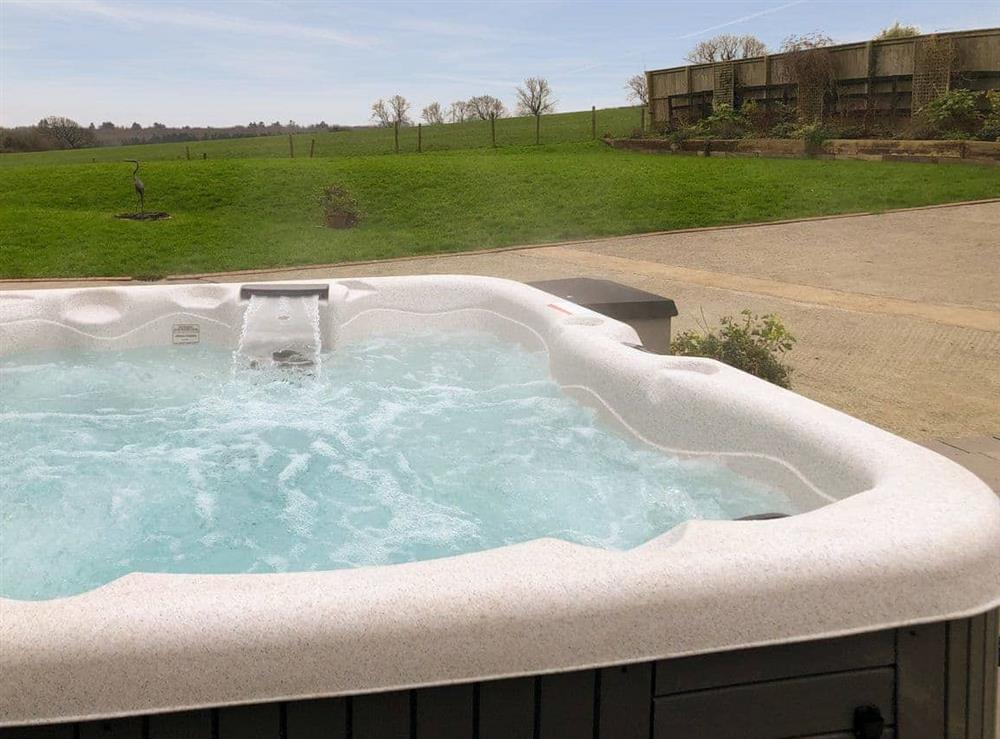 Private hot tub for guests exclusive use between April - 1st week of November at Manor Lodge Stables in Wiston, near Haverfordwest, Dyfed