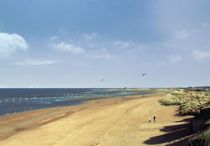 The beach at Old Hunstanton at Manor Park Holiday Village in , Hunstanton