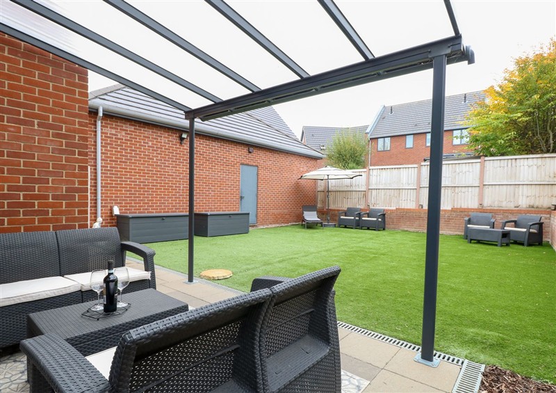 This is the patio at Manor Park View, Norwich