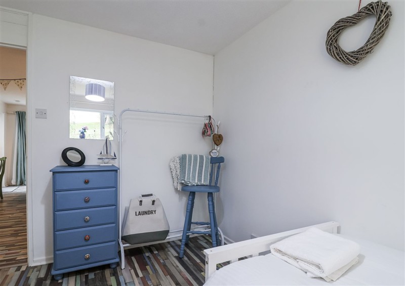 This is a bedroom at Manorcombe 21, Honicombe Holiday Village near Gunnislake
