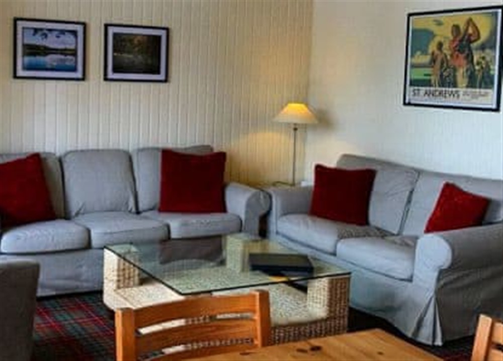 Typical living area at Maple Chalet 18 in Crieff, Perthshire