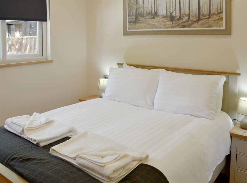 Comfortable double bedroom at Maple Lodge in Otterburn, near Bellingham, Northumberland
