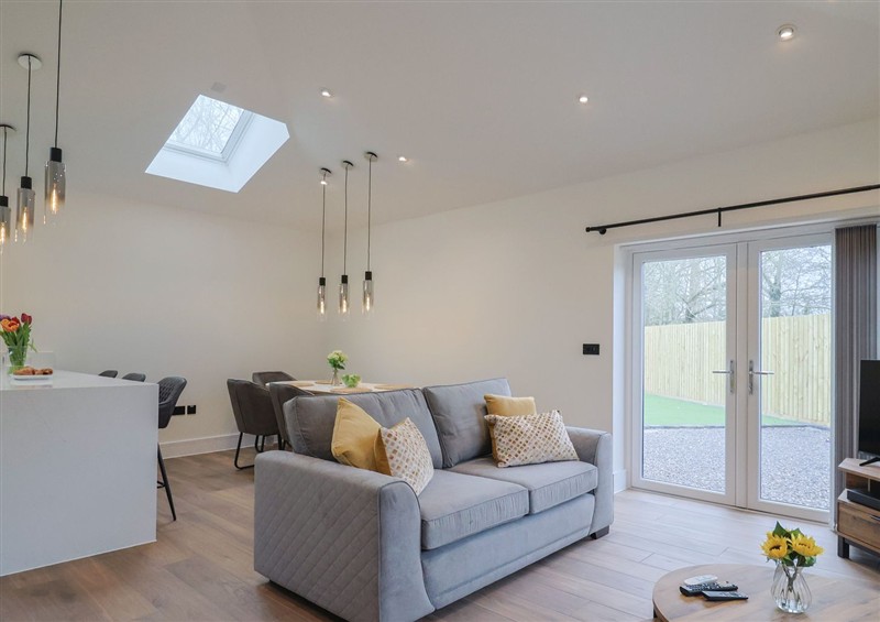 The living area at Maple Lodge, Westonzoyland near Bridgwater