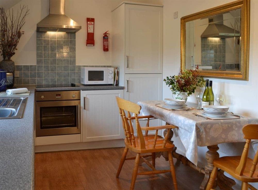 Kitchen with dining area at Maplehurst Barn Stables in Staplehurst, near Maidstone, Kent