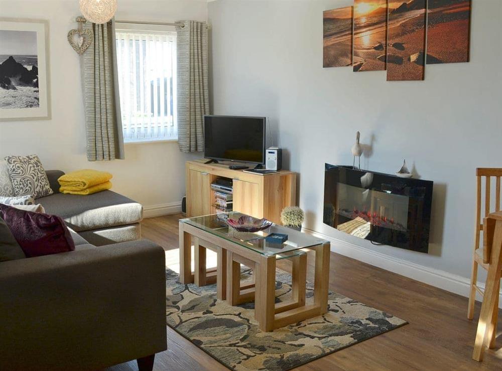 Charming living area at Mapleleaf Cottage in Beadnell, Northumberland