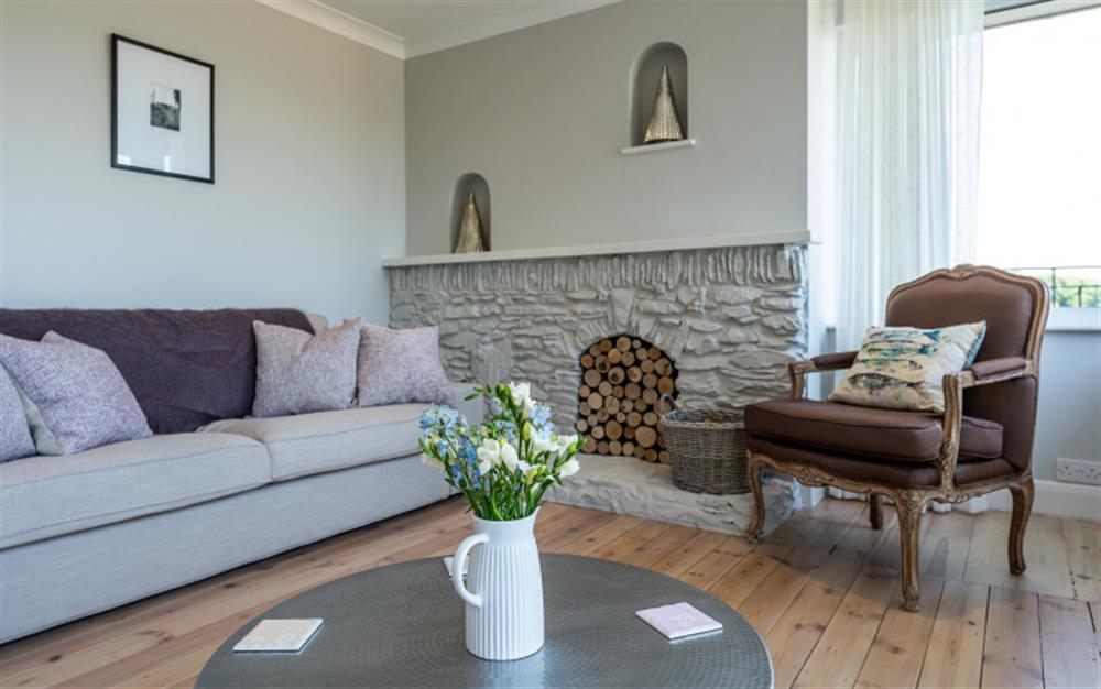 A closer look at the lounge at Mapperley Lodge in Salcombe