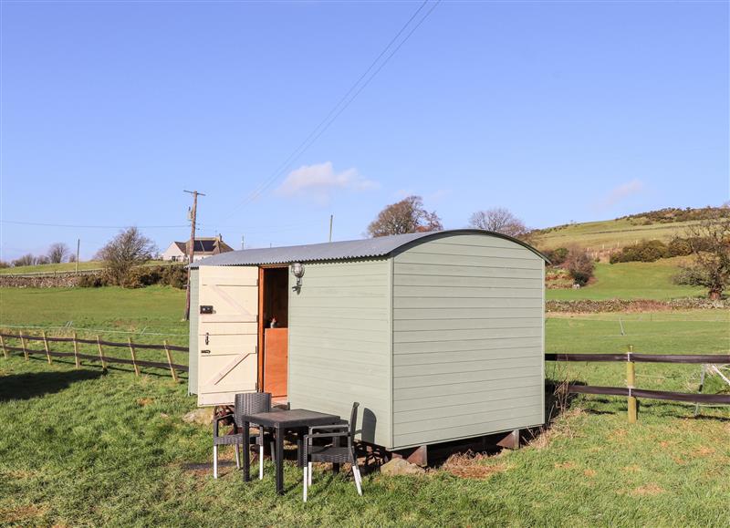 The garden at Maquessa Shepherds Hut, Dumfries