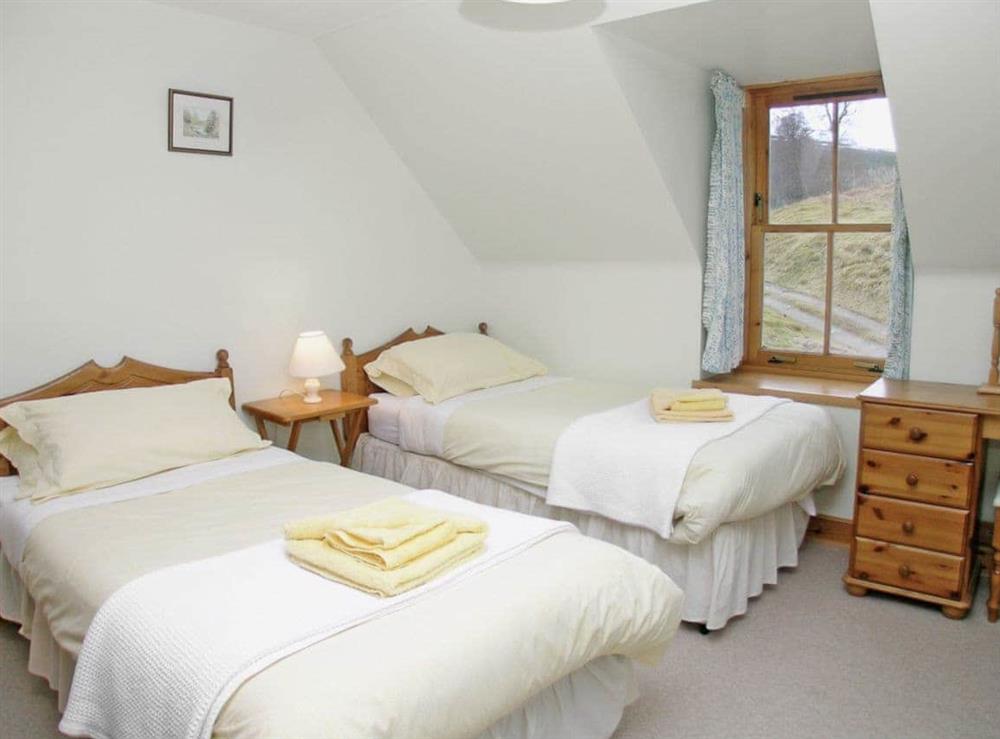 Twin bedroom at Mar House in Inverey, Braemar., Aberdeenshire
