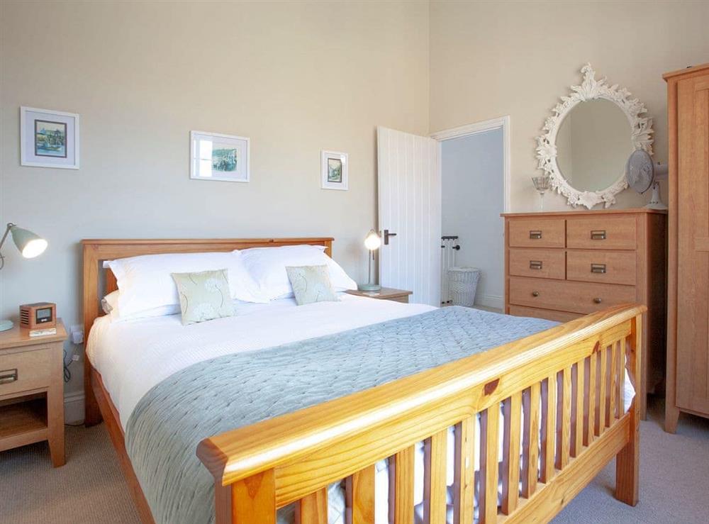 Double bedroom at Marbles in Rousdon, near Lyme Regis, Dorset., Great Britain