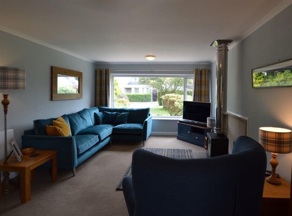 Comfortable seating within living area at March Brown in Garmouth, near Elgin, Moray, Morayshire