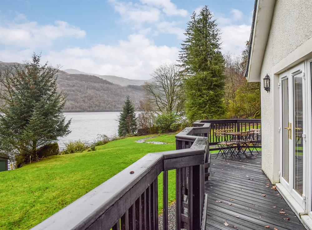 Outdoor area at March Cottage in Arrochar, Dumbartonshire