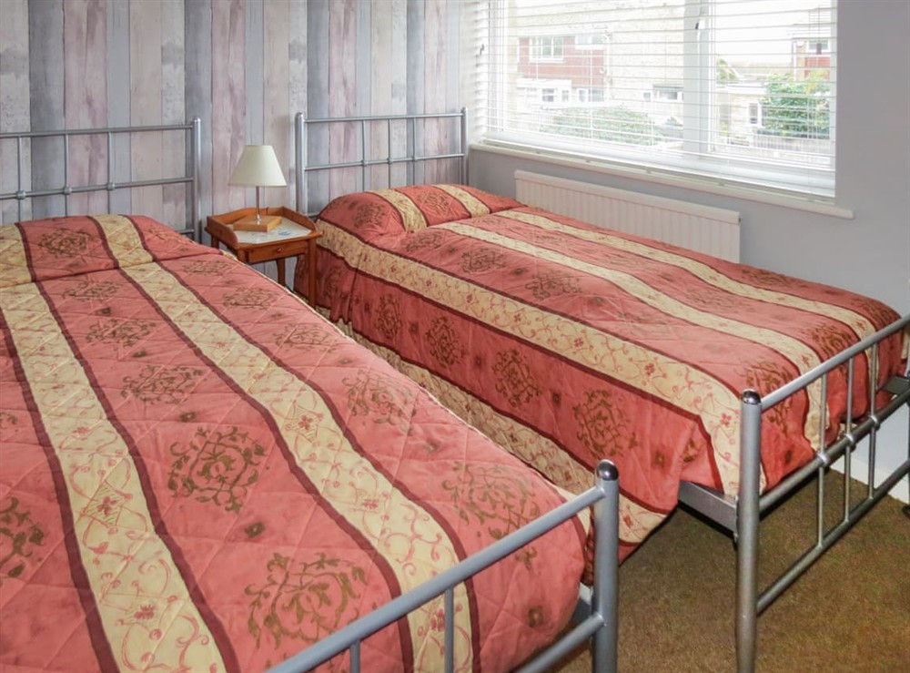 Twin bedroom at Margate Beach House in Palm Bay, Margate, Kent