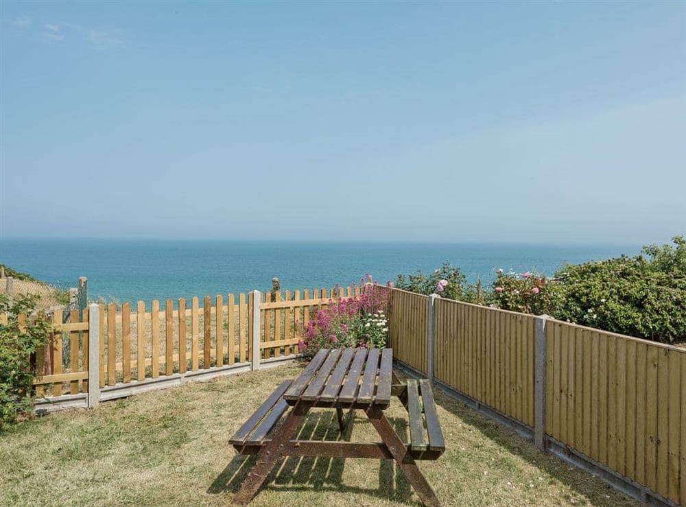 Amazing sea views from property at Marian’s Seaside Cottage in Overstrand, Cromer, Norfolk
