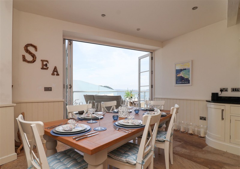 The dining area at Marina, Cawsand
