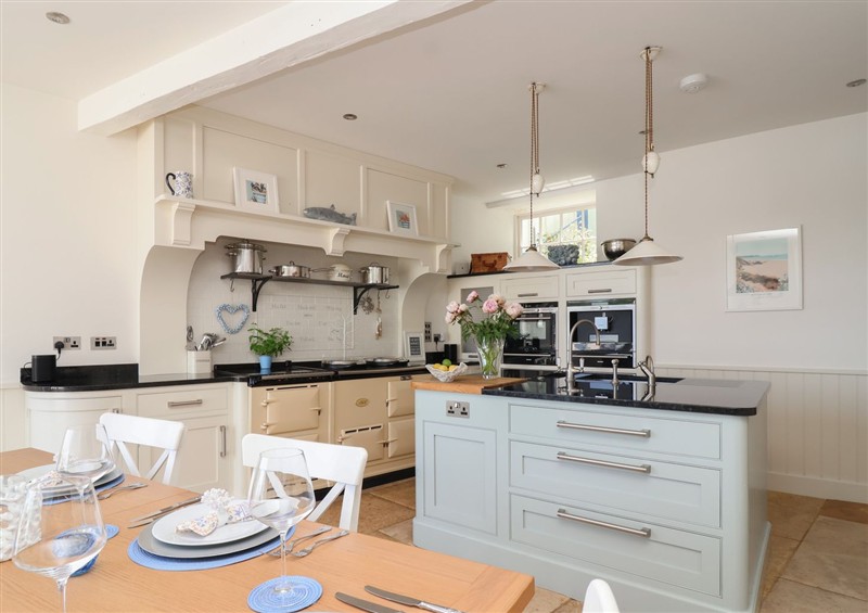 This is the kitchen at Marina, Cawsand