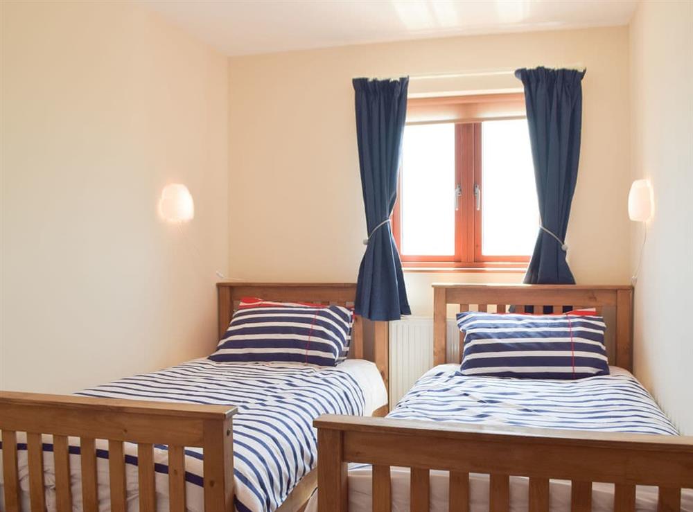 Twin bedroom at Marina Retreat in Milford Haven, Dyfed