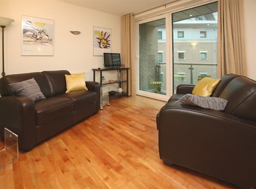 Living area at Marina Secret in Poole, Dorset