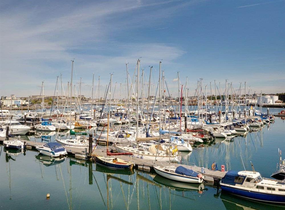 Stunning view over the marina at Marina View in Mount Batten, near Plymouth, Devon